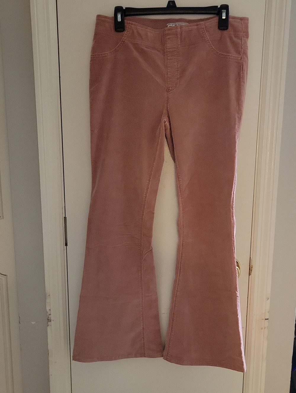 Dusty Pink Free People Stretch Flared Cords